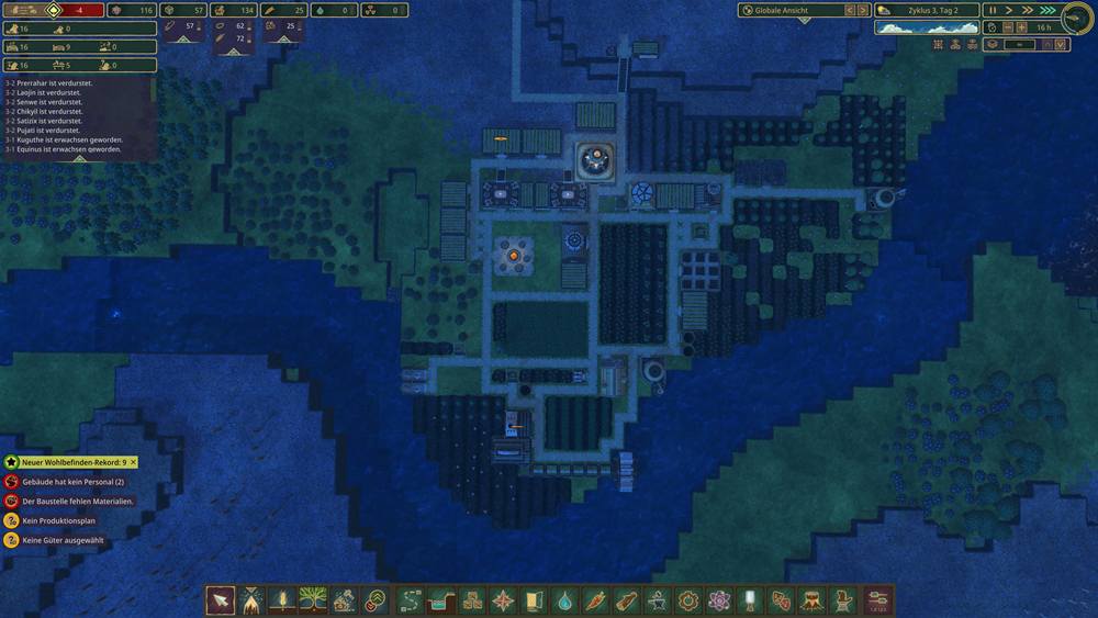 Timberborn - eine ruhige Nacht