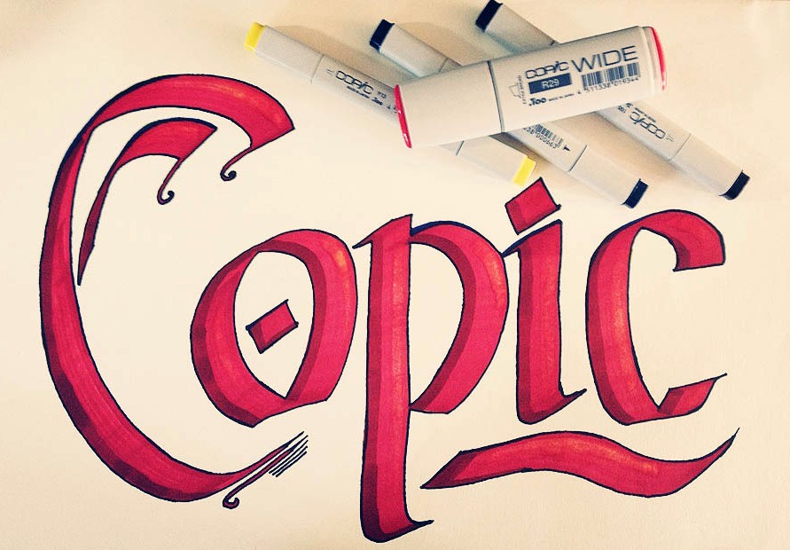 Copic Wide Marker: Wenn ein Strich gleich eine Fläche ist