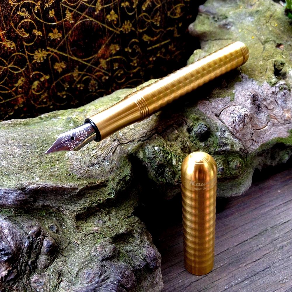 Kaweco LILIPUT Füllhalter Messing Wave